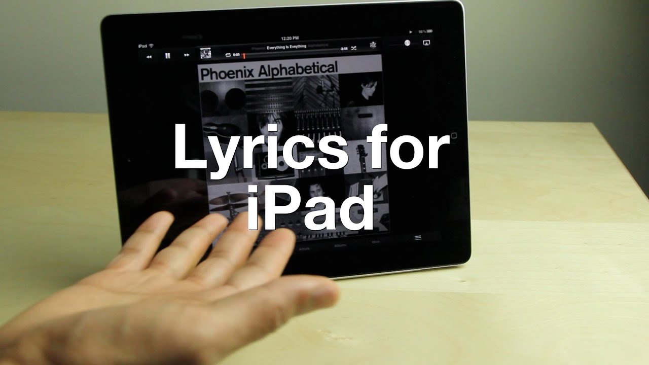 Lyrics For Ipad Youtube