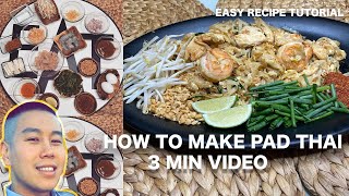 How to make Pad Thai Recipe ผัดไทย Chicken Thai Food Easy Asian Recipes Quick Recipes #padthai