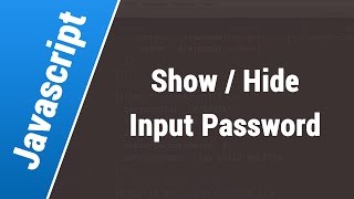 Javascript Arabic Tutorials - Show / Hide Password On Input Field