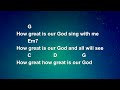 How Great Is Our God || Lyrics and Chords || Congregational key