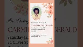Carmilin Gerald | Funeral Announcement #ObituariesSVG