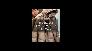 家で洗えないリアルダウンの洗い方 #shorts