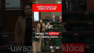 Matecki zakłócał debatę w Sejmie. Czarzasty interweniował