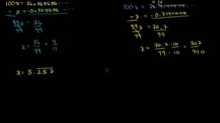 Converting repeating decimals to fractions 2 | Linear equations | Algebra I | Khan Academy