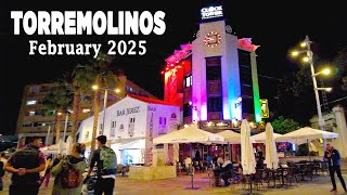 Torremolinos Nightlife Walking Tour Costa del Sol Malaga Spain February 2025 [4K]