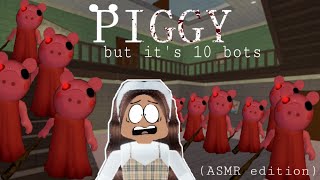 ASMR Roblox Piggy...but its 10 bots!✨//(whispering/mic brushing)