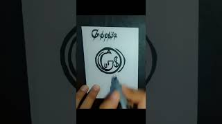 Gousia name logo request done #youtubeshorts #logoroom #logo