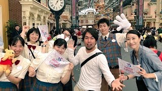 ディズニーランドで大量のシャボン玉を飛ばしてみたら素敵な演出に。o  O