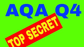 3 SECRETS of Question 4, Paper 1 AQA Mr Salles