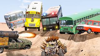 Mad Bus Racing | Extreme BeamNG.Drive Road Rage