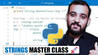 Python Strings Master Class for Beginners | Python 100 Days Series 🔥