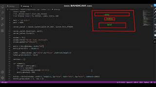 chat program by python using tkinter GUI_server side