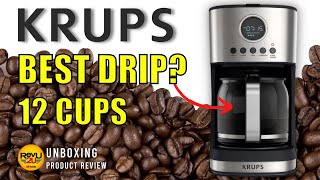 We Review the 12 Cup KRUPS Essential Drip Coffee Machine EC771D50 - Coffee Fans Only ☕