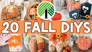 🍁20 Easy & Affordable *BEST* FALL DIY Home Decor | Gorgeous Dollar Tree DIYs for 2025