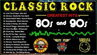 Classic Rock 80s 90s ️🎶 Bon Jovi, ACDC, Guns N Roses, Led Zeppelin, Aerosmith, Scorpions, Metallica