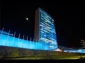 Event Lighting for United Nations 70th Anniversary #UNBlue