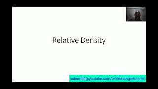 Relative Density and Calculations