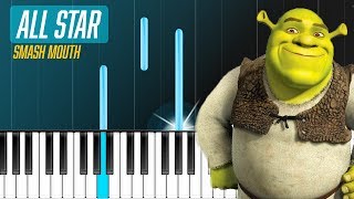 Smash Mouth - "All Star" EASY Piano Tutorial - Chords - How To Play - Cover
