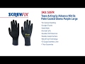 TOWA ACTIVGRIP ADVANCE NITRILE PALM COATED GLOVES PURPLE LARGE | Screwfix