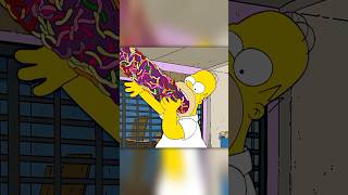 Homer eats gigantic gummy worm 😆 #simpsons #shorts