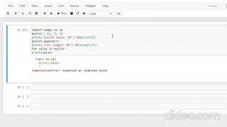 IndentationError expected an indented block problem in jupyter notebook