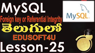 foreign key or referential integrity in MySQL - Telugu-Lesson-25