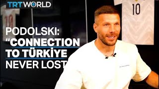 Footballer Lukas Podolski gives exclusive interview to TRT Deutsch