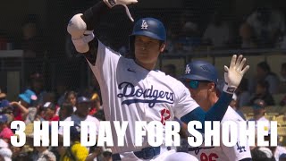 Shohei Ohtani's 3 Hit Day with a Stolen Base vs Nationals  | 大谷 翔平 ハイライト