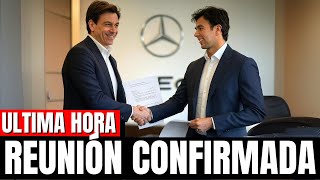 ¡ULTIMA HORA! CHECO PÉREZ Y TOTO WOLFF SE REÚNEN PARA FICHAR POR MERCEDES