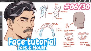 how to draw FACIAL FEATURES! (Ears, Mouth, Teeth) | Full Drawing Tutorial - Art Bootcamp #06/30