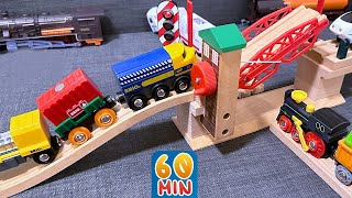 Güterzug mit Waggons verliert alle Güter auf der Fahrt 🚂 Videos für Kinder