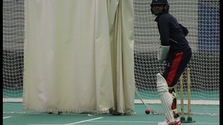 Haseeb Hameed and Liam Livingstone in the nets before Lions tour