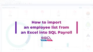 Import employee list from excel to SQL Payroll