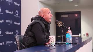 Penn State coach James Franklin's emotional reaction to QB Beau Pribula entering the transfer portal