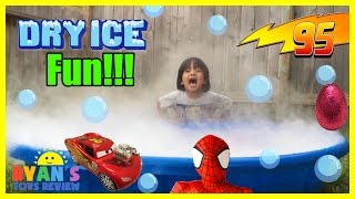 Easy science experiment for kids Dry Ice