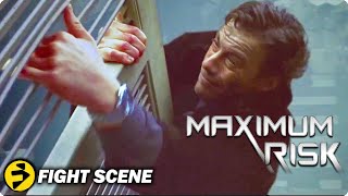 MAXIMUM RISK | Jean-Claude Van Damme | Burning Office Fire Fight Scene