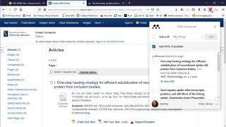 Using the Mendeley Web Importer with the EBSCO Interface