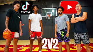 I WAS COOKING! Me & Kenny Chao Vs Cam Wilder & My Little Brother (2v2 Basketball)