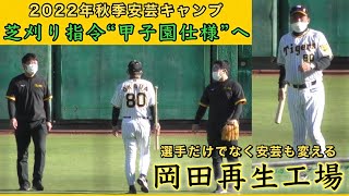 『芝刈り指令“甲子園仕様”へ 岡田再生工場』選手だけでなく安芸も変える 若虎を中心とした2023年に向け本気度が伝わる2022年秋季安芸キャンプ 2022年11月3日