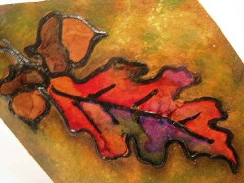 Stain Glass Technique with Alcohol Inks ~ Featuring Miriam Joy Stain Glass Technique with Alcohol Inks ~ Featuring Miriam Joy