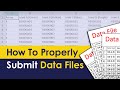 How to Properly Submit Your Data Files at EIM