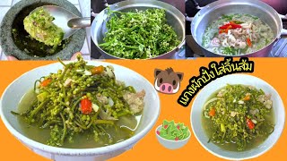 แกงผักปั๋งจิ้นส้มหมู แกงผักปลังแหนมหมู ของกิ๋นบ้านเฮา |@Cudtedkheakhraw Ep.65