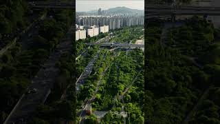 서울, 올림픽대로와 잠실대교를 담은 드론영상, Droneview, Seoul, South Korea