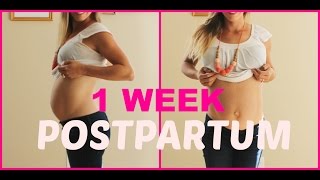 1 Week Postpartum + BELLY SHOT, Belly Binding, Placenta Encapsulation