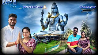 Day 2 Murudeshwar temple full tour in Telugu | Tallest Shiva Statue | Murdeshwar History | Honnavar