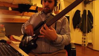 Harley Benton B-550 Fretless / Quick Sound test + Bossa Nova impro