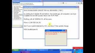 [HD] JAVA DOWNLOADER EXPLOIT FOR ALL BROWSERS FUD