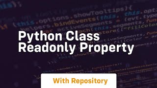 python class readonly property
