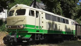 Vulkanexpress auf der Brohltalbahn mit Diesellok D5