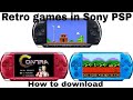 How to download retro games in Sony PSP